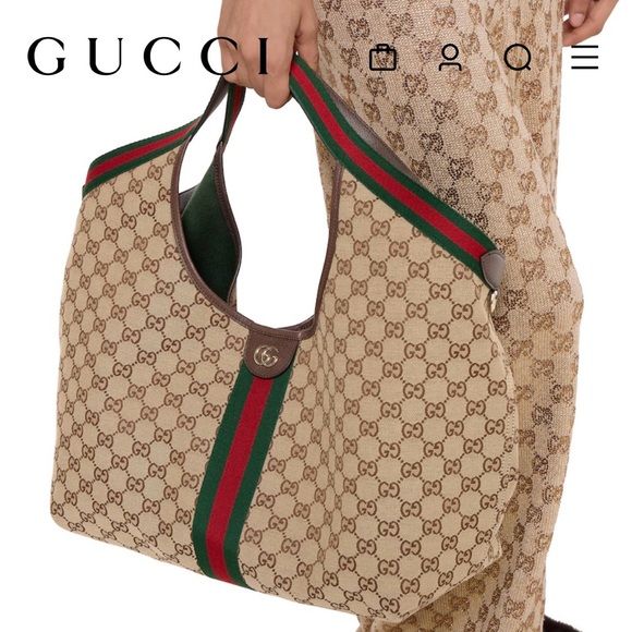 Gucci Beige Monogram Tote Brand New tags attached! Still in box - Picture 3 of 16